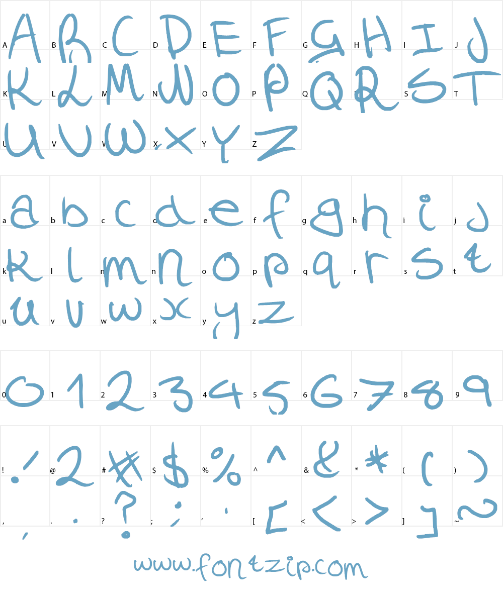 Laura Cocks Font Character